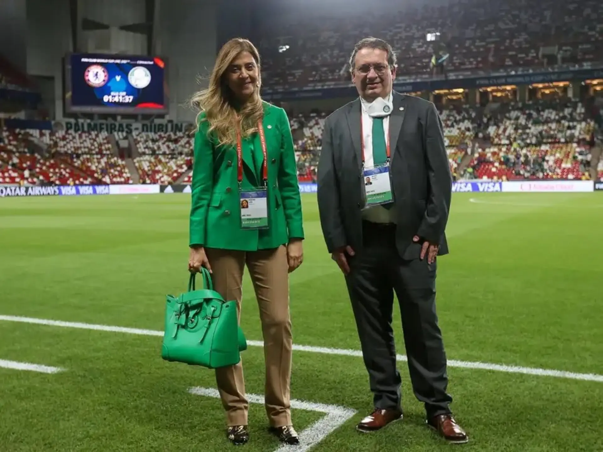 Conmebol barra representantes do Palmeiras em encontro após falta de Leila Pereira