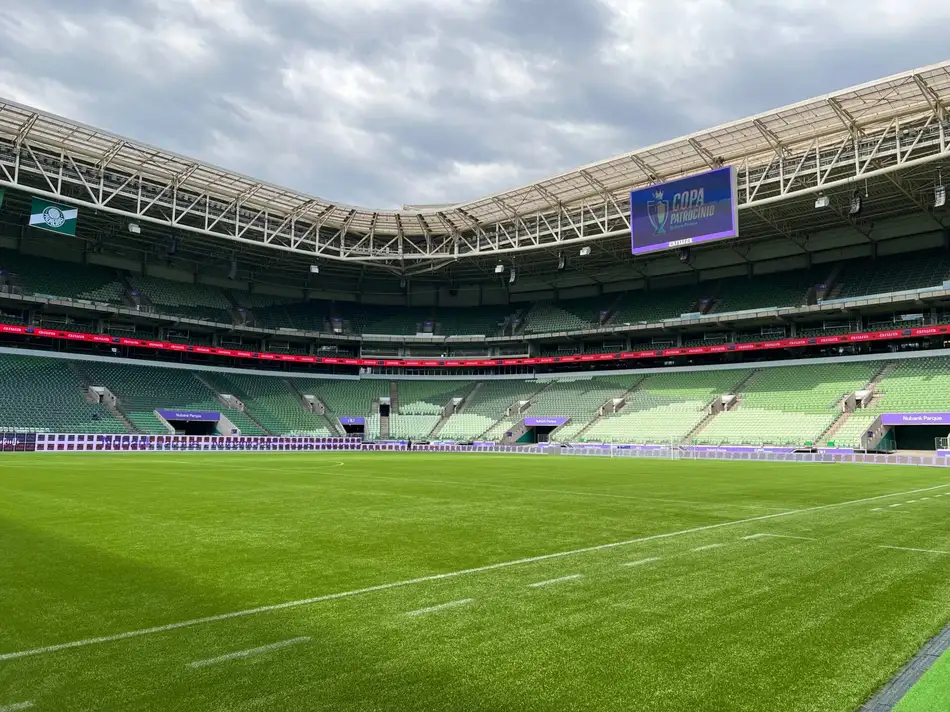 Nubank Parque, centro de treinamento do Palmeiras, em São Paulo.