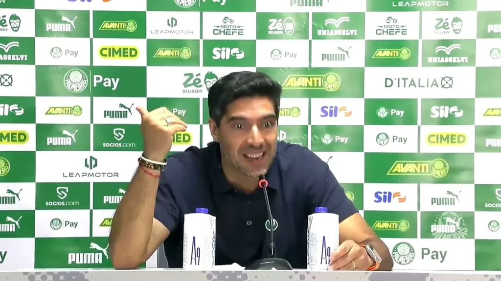Abel Ferreira na entrevista coletiva depois de Athletico-PR 0 x 2 Palmeiras