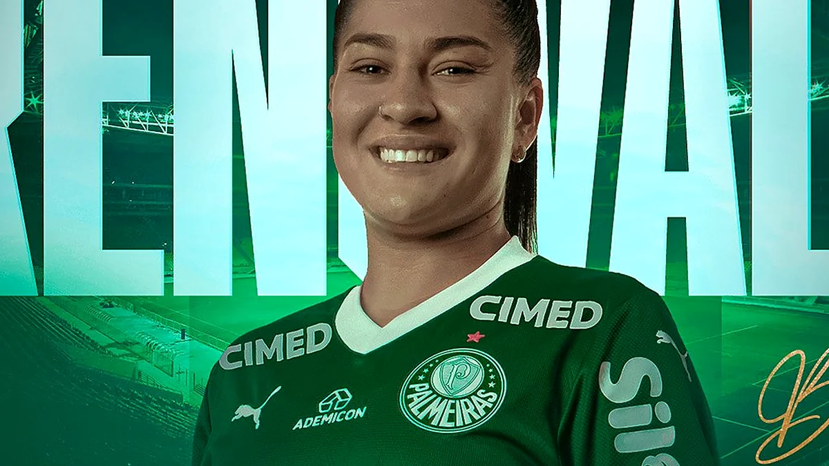 Brena, autora do gol da vitória do Palmeiras sobre o Universitario