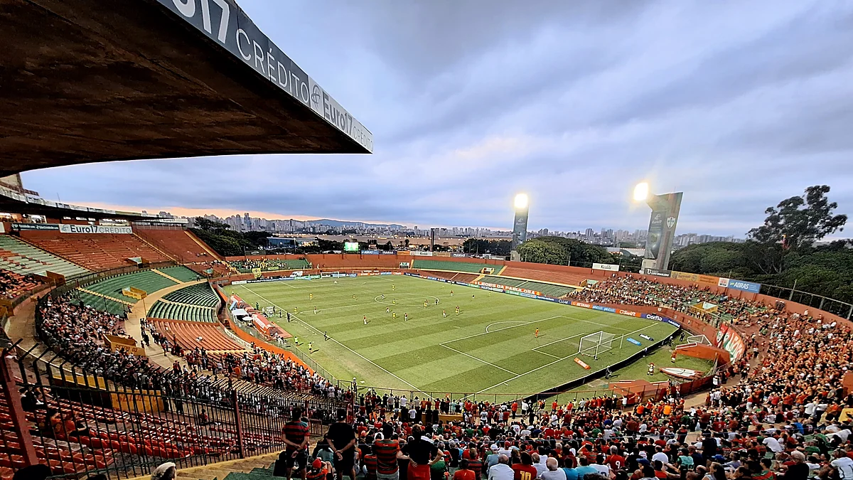 Vista do Estádio do Canindé, em São Paulo