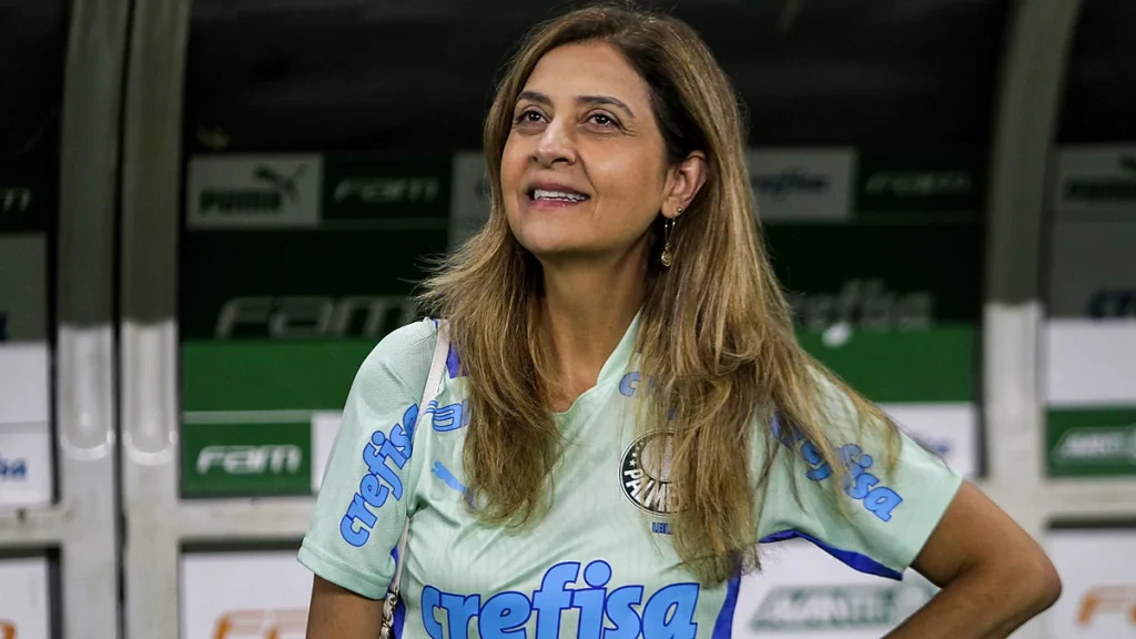 Leila Pereira, presidente do Palmeiras, em 2022