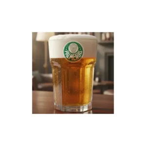 Copo Do Palmeiras Personalizado De Vidro 400 Ml - Logo Cor Transparente