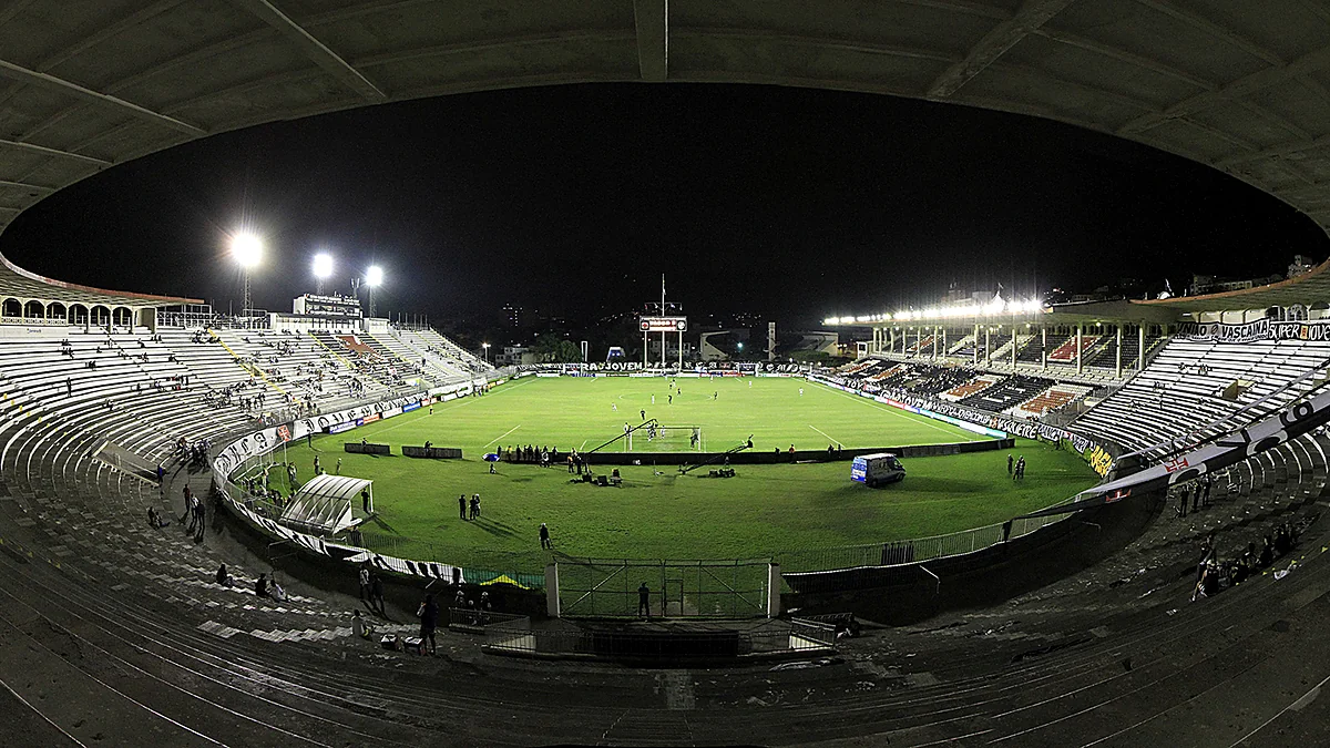 Estádio São Januário, casa do Vasco, onde o Palmeiras venceu por 4 a 2 na Libertadores de 1999